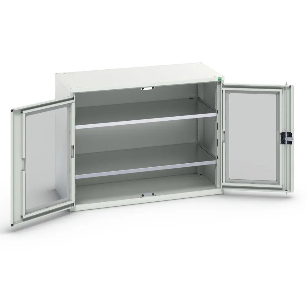 bott verso Beistellschrank mit Sichtfenster, mit 2 Fachböden, BxTxH: 1050 x 550 x 800 mm