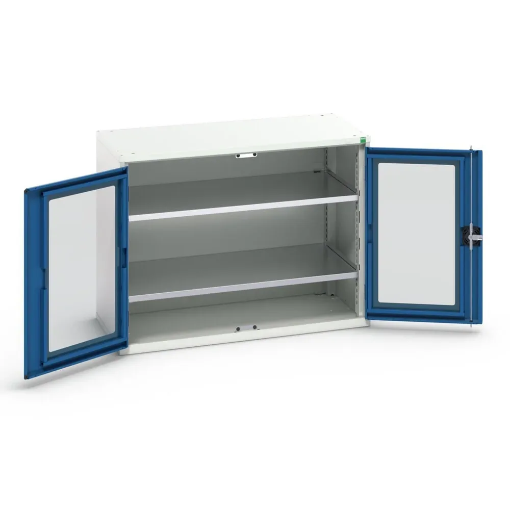 bott verso Beistellschrank mit Sichtfenster, mit 2 Fachböden, BxTxH: 1050 x 550 x 800 mm