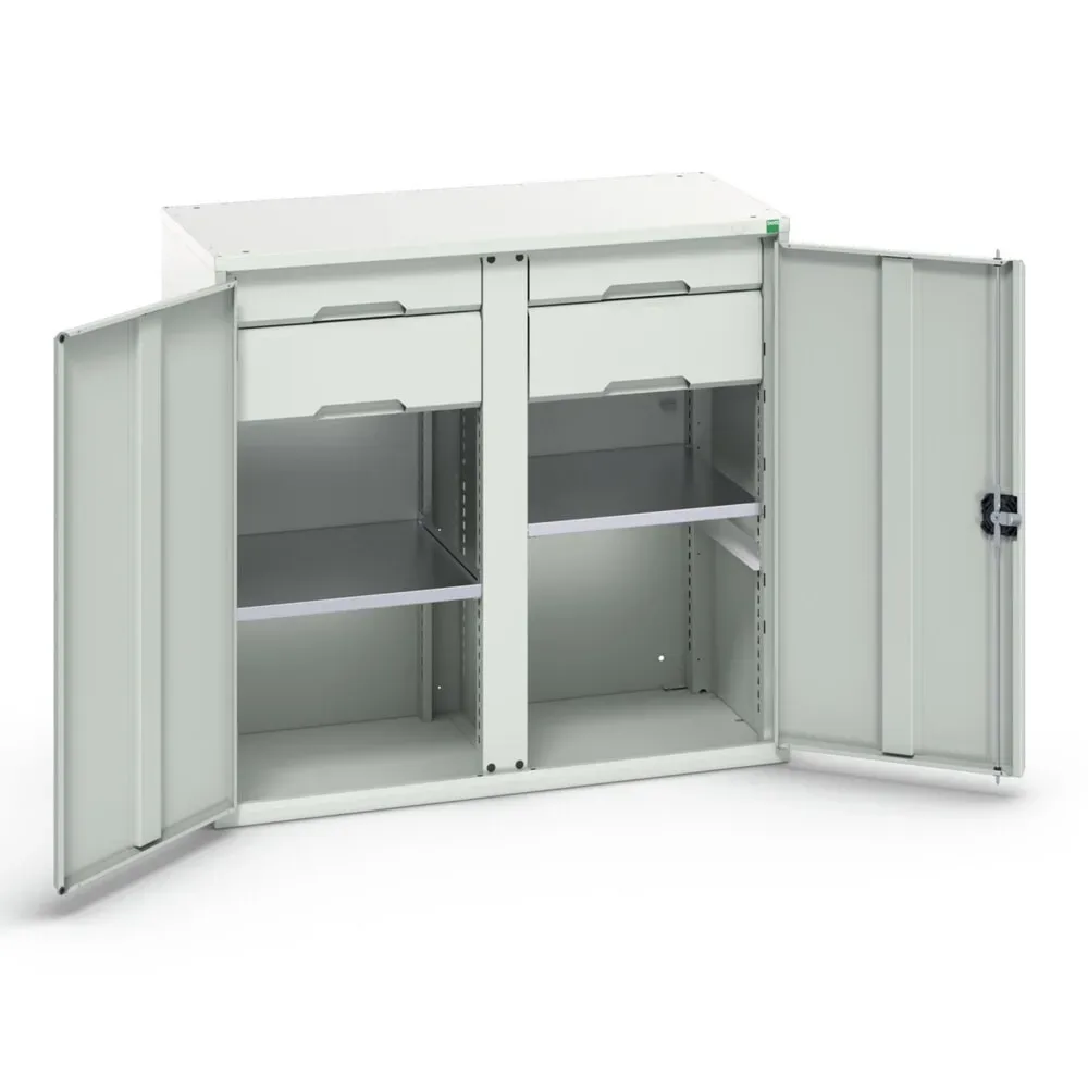 bott verso Beistellschrank mit Schubladen, mit 2 Fachböden und 4 Schubladen, BxTxH: 1050 x 550 x 1000 mm