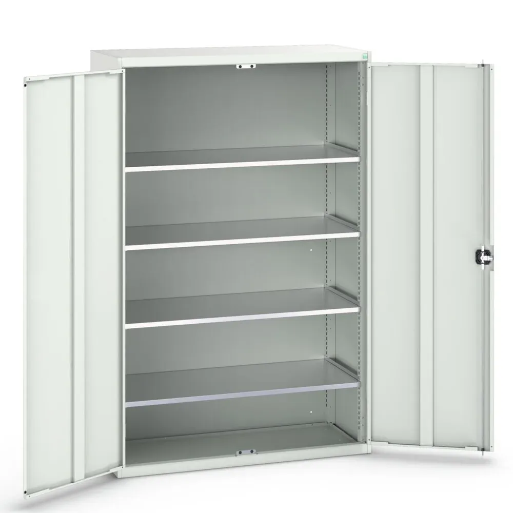 bott verso Flügeltürschrank, mit 4 Fachböden, BxTxH: 1300 x 550 x 2000 mm