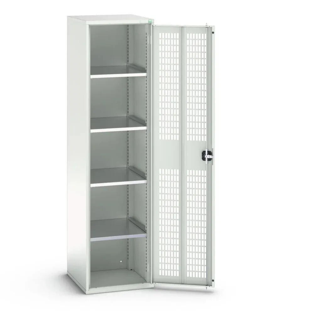 bott verso Flügeltürschrank mit Belüftung, mit 4 Fachböden, BxTxH: 525 x 550 x 2000 mm