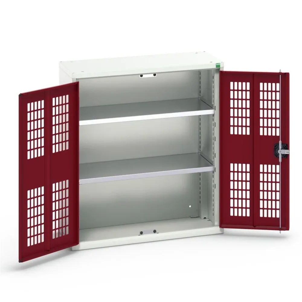 bott verso Flügeltürschrank mit Belüftung, mit 2 Fachböden, BxTxH: 800 x 350 x 900 mm