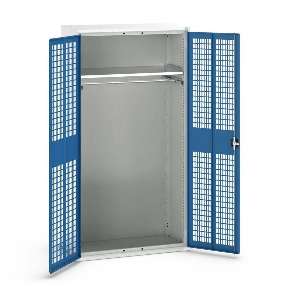 bott verso Kleiderspind mit Belüftung, mit 1 Fachboden und 1 Kleiderstange, BxTxH: 1050 x550 x 2000 mm