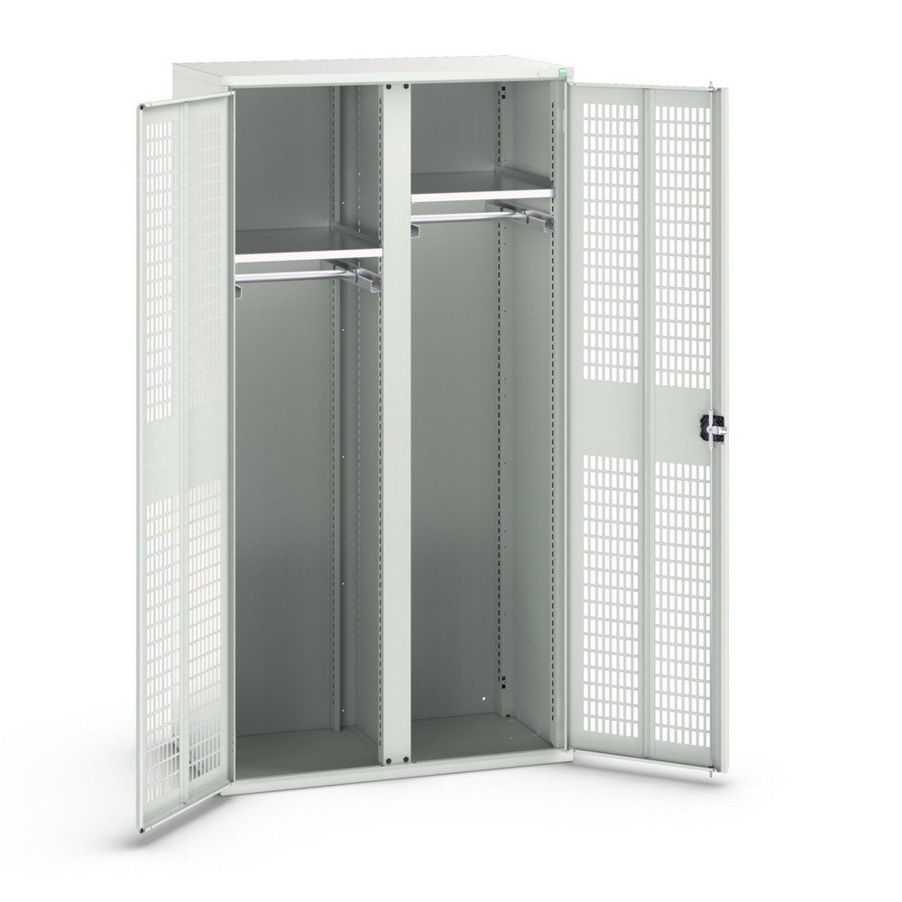 bott verso Kleiderspind mit Belüftung, mit 2 Fachböden und Trennwand, BxTxH: 1050 x550 x 2000 mm
