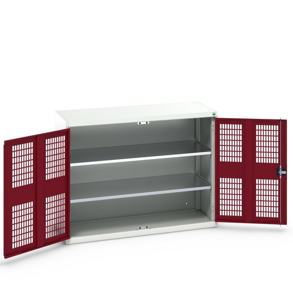 bott verso Flügeltürschrank mit Belüftung, mit 2 Fachböden, BxTxH: 1300 x 550 x 1000 mm