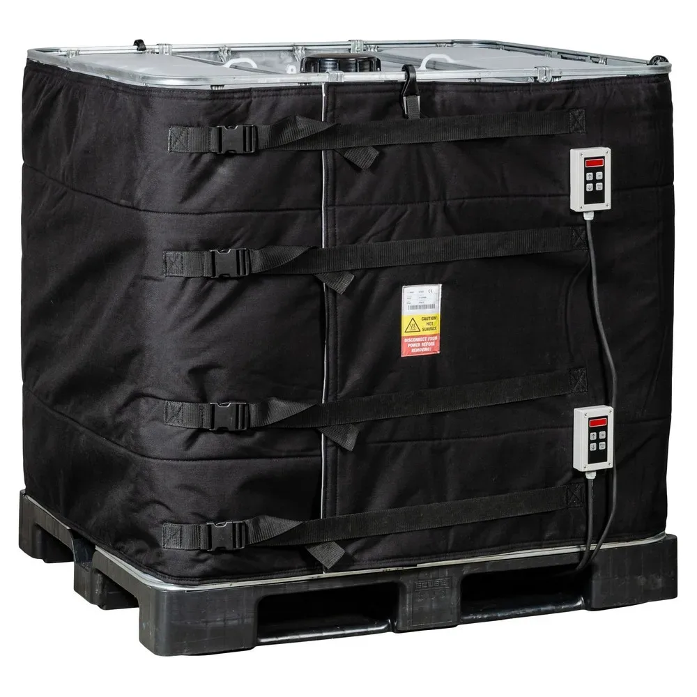 Kuhlmann IBC Container-Heizmanschette mit 2 digitalen Reglern, 1.000 l, 0-90ºC, 230 V, 2x 1.000 W, LxH 4.400 x 1.000 mm
