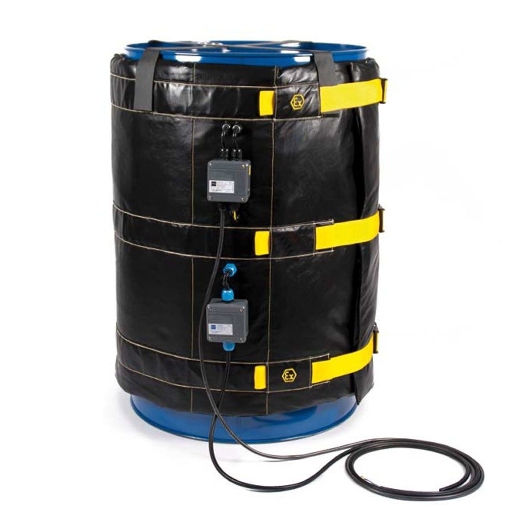 Kuhlmann ATEX Fass-Heizmanschette, 30 l, 230 V, 350 W, LxBxH 1.200 x 25 x 400 mm