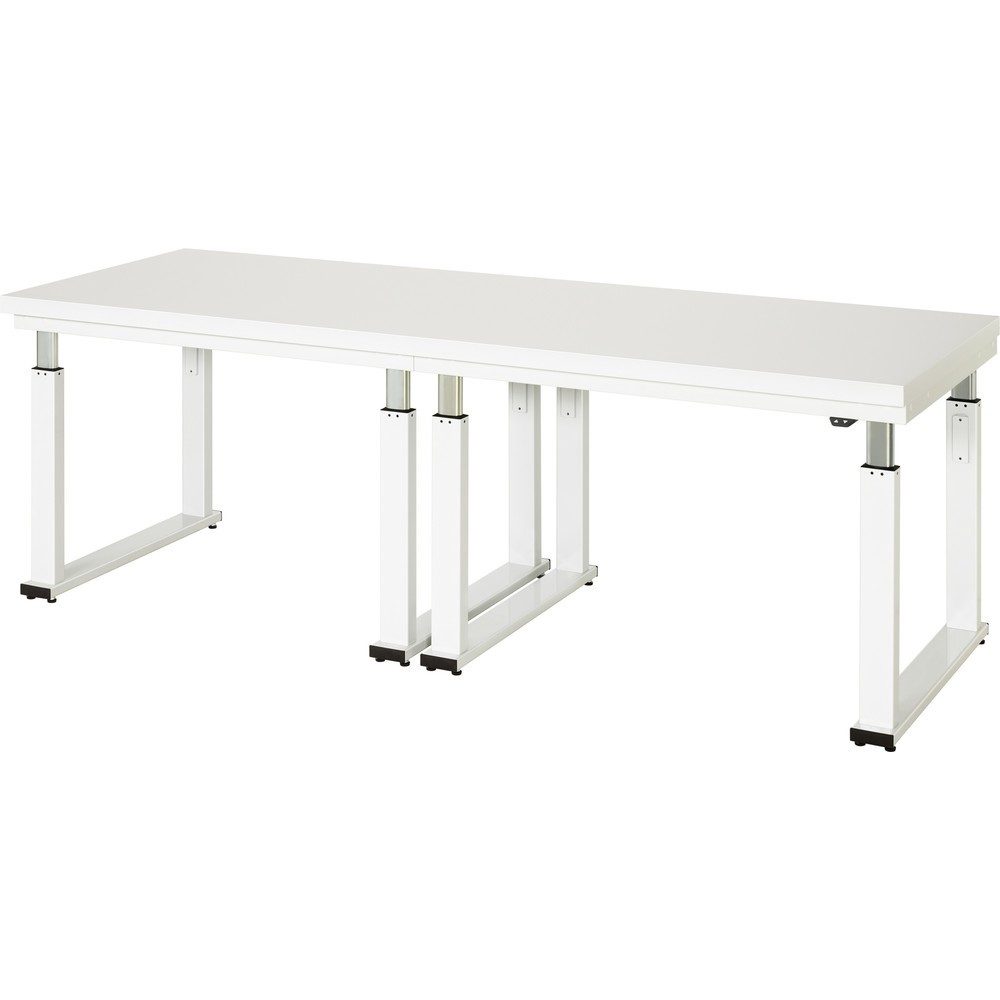 Arbeitstisch, elektrisch höhenverstellbar - Tragkraft 600 kg, Höhe 740 - 1140 mm, Hartlaminatplatte, BxT 2500 x 900 mm RAU