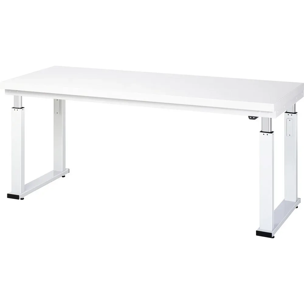 Arbeitstisch Serie adlatus 600, 2000 x 700 x 740-1140 mm, Hartlaminat-Platte