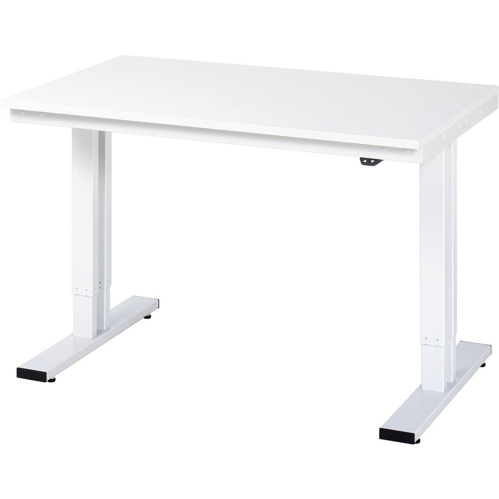 Arbeitstisch, elektrisch höhenverstellbar - Tragkraft 300 kg, Höhe 720 - 1120 mm, ESD-Melaminplatte, BxT 1250 x 800 mm RAU
