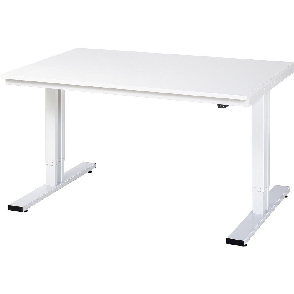 Arbeitstisch, elektrisch höhenverstellbar - Tragkraft 300 kg, Höhe 720 - 1120 mm, ESD-Melaminplatte, BxT 1500 x 1000 mm RAU