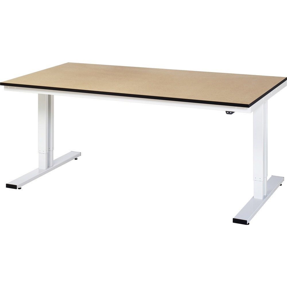 RAU elektrisch höhenverstellbarer Werktisch Serie adlatus 300, HxBxT 720-1.120 x 2.000 x 1.000 mm, MDF Arbeitsplatte