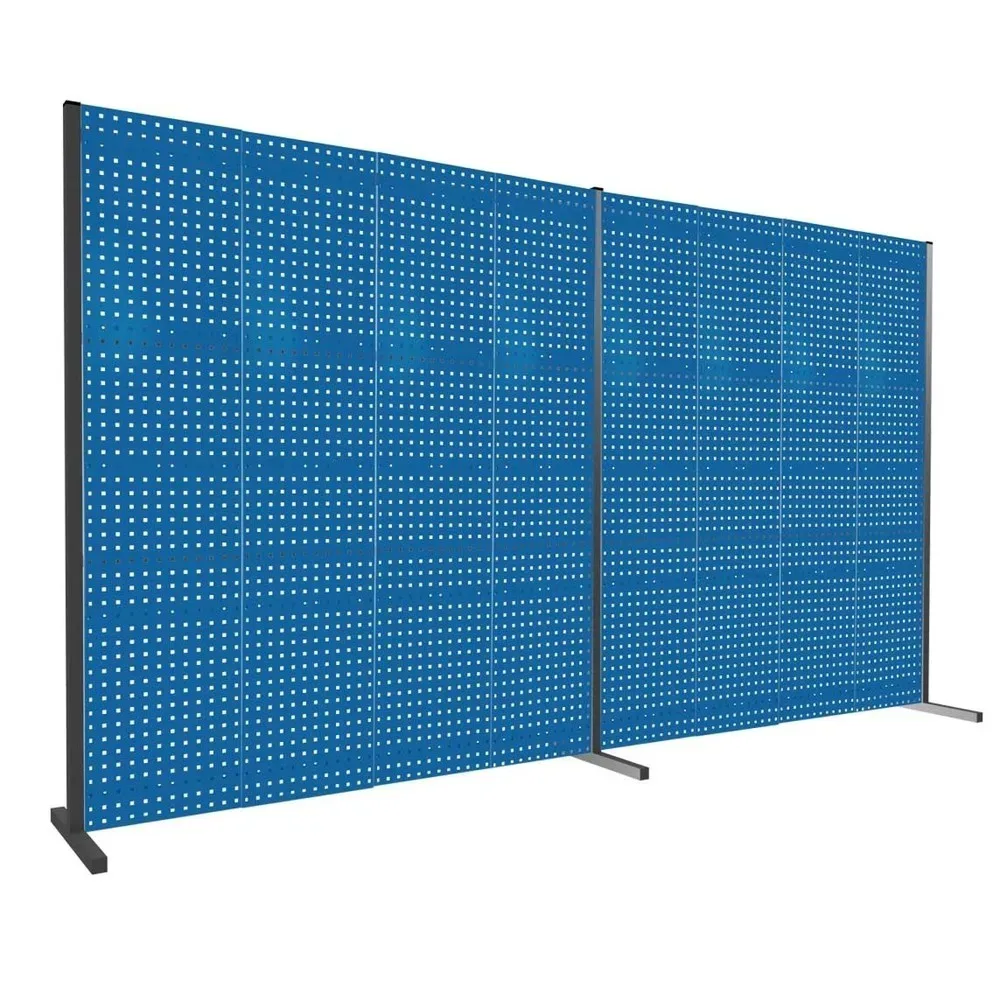 Kappes RasterPlan 8 Lochplatten, Doppelfeld 180°, H 2.000 mm, enzianblau