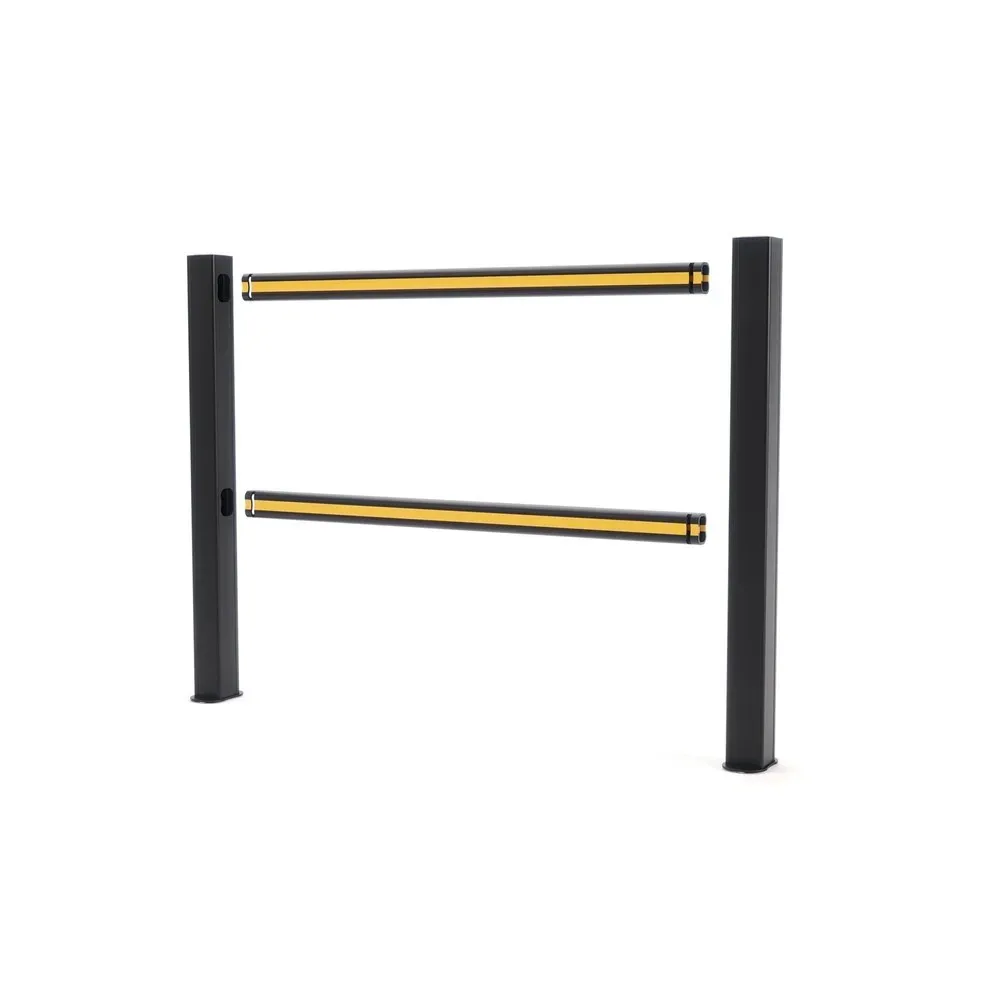 BOPLAN® Rammschutzgeländer Flex Impact® HD Light, schwarz, Innenbereich, HxL 1.145 x 1.250 mm