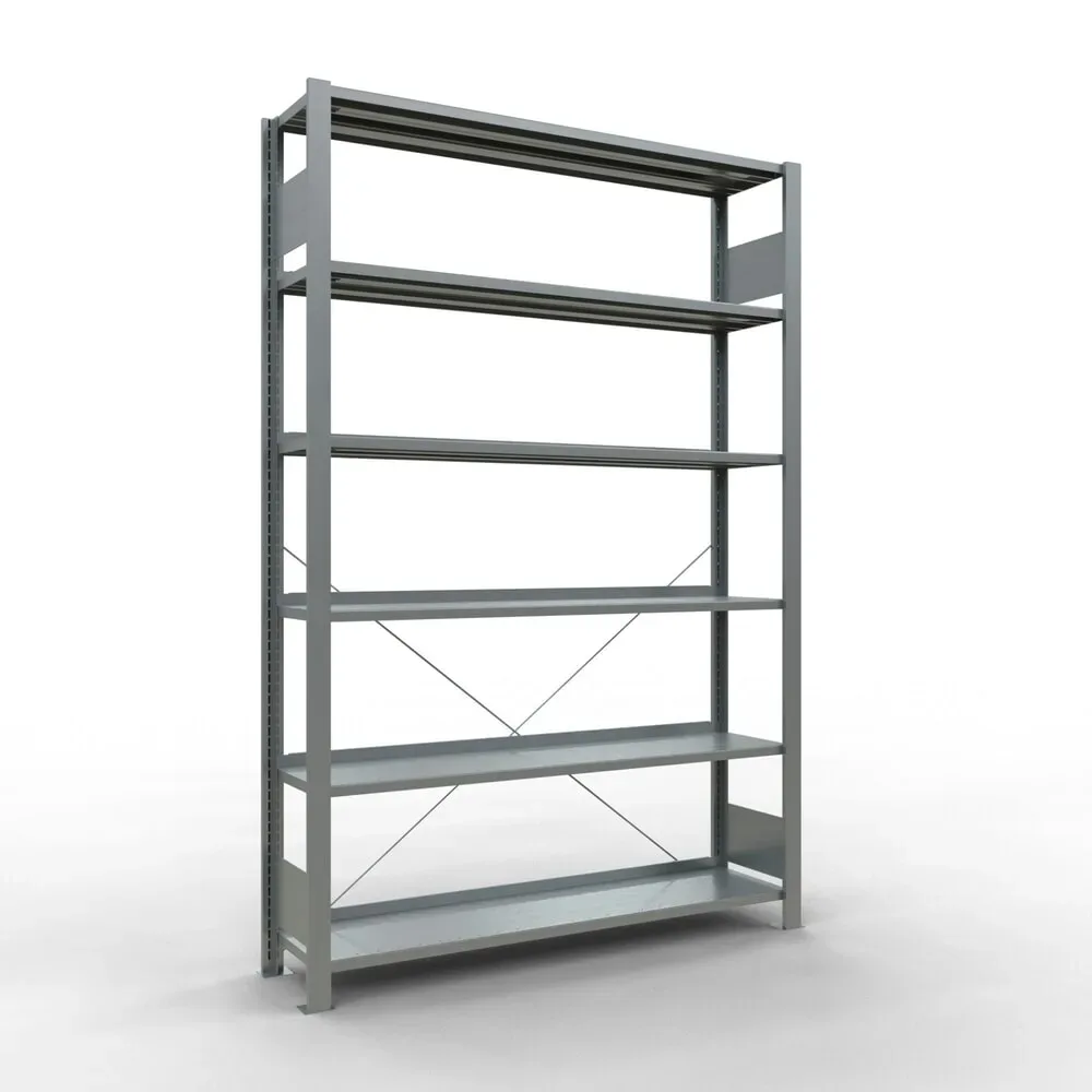 SCHULTE Aktenregal GF, einseitig, mit Endanschlägen, FL 85 kg, HxBxT 2.000 x 1.300 x 300 mm
