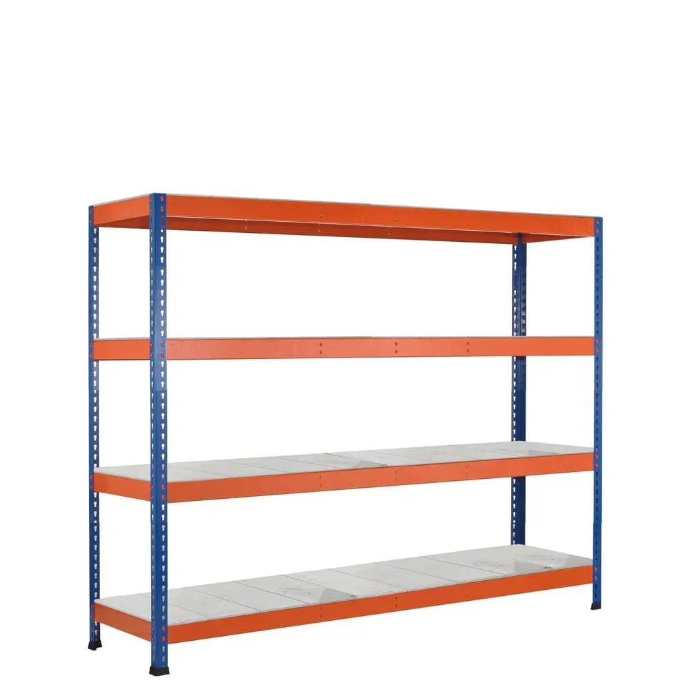 SCHULTE Weitspannregal, mit Stahlpaneelen, GF, HxBxT 1.981 x 1.536 x 926 mm