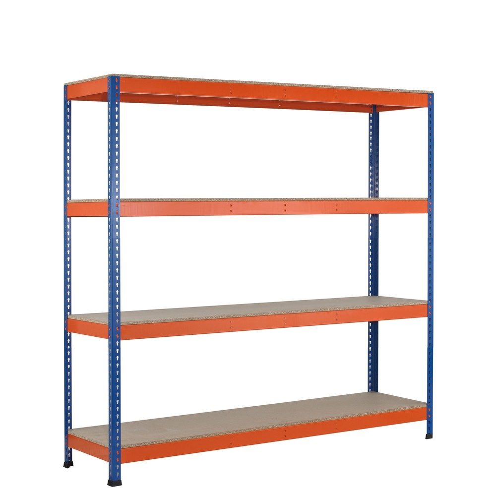 SCHULTE Weitspannregal, mit Spanplatten, GF, HxBxT 2.438 x 1.536 x 621 mm