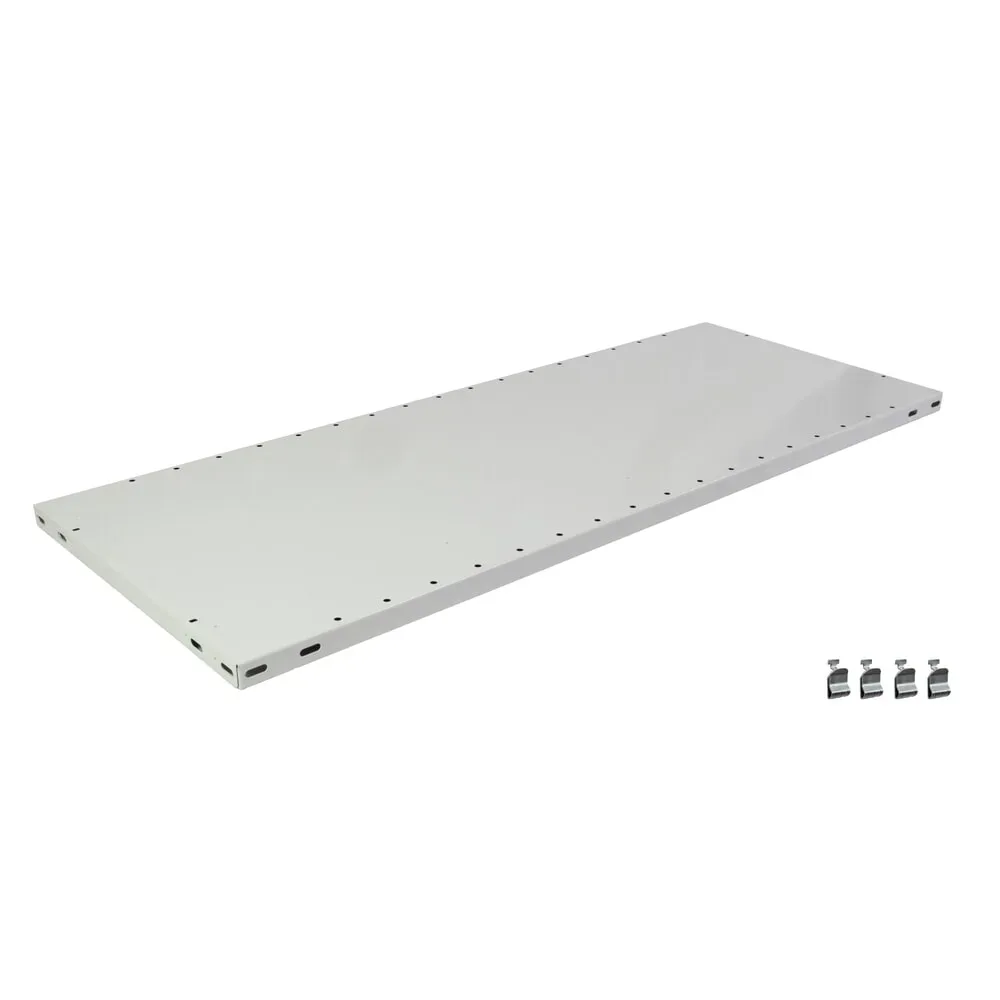 SCHULTE Lagertechnik Zusatz-Fachboden MULTIPlus 150, 1300x 400mm, 25 mm Kante, mit 4 Fachbodenträgern