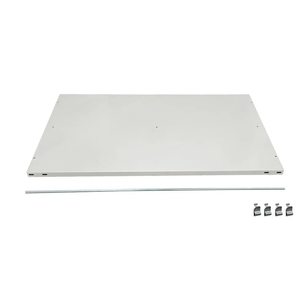 Zusatzboden für SCHULTE Aktenregal in schwarz, mit Endanschlägen, BxT 1.300 x 600 mm