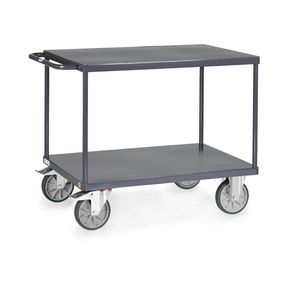fetra® ESD-Tisch- und Montagewagen mit Stahlblechböden à 1.000 x 600 mm