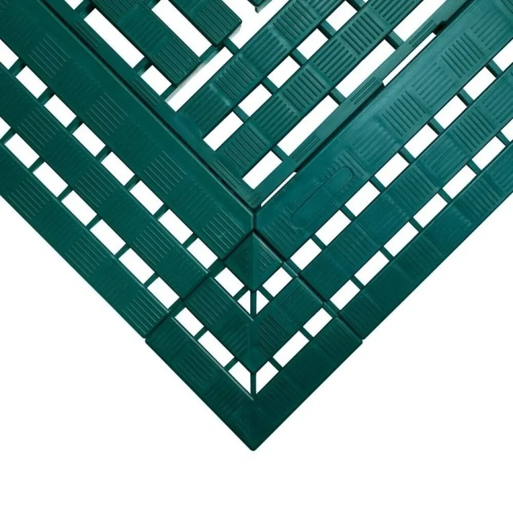 COBA Ecke für Arbeitsplatzmatte aus PE, BxL 112 x 112 mm, grün