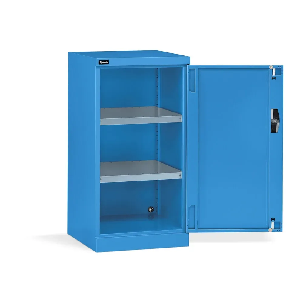 Fami PERFOM Flügeltürschrank, 2 Fachböden, HxBxT 1.000 x 512 x 555 mm, lichtblau