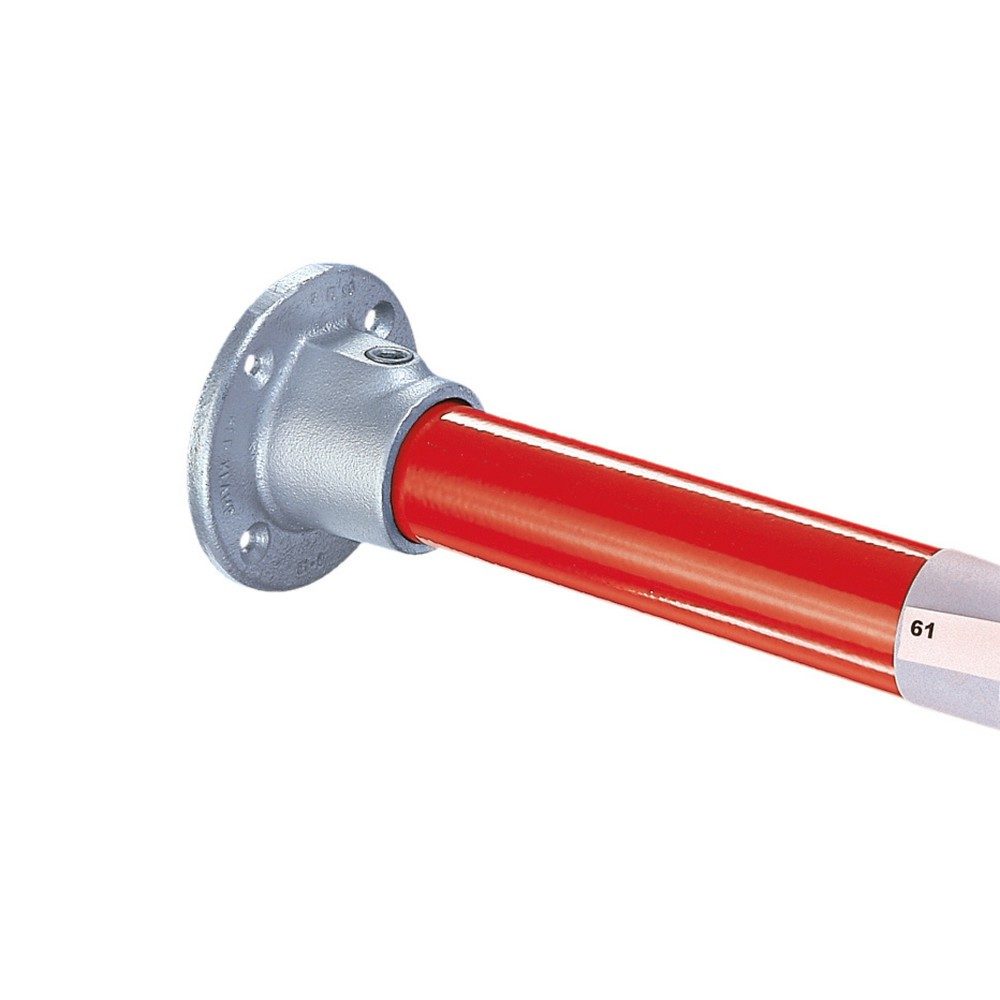 Wandbefestigung, 90° Winkel, Aussen-Ø Rohr 42,4 mm