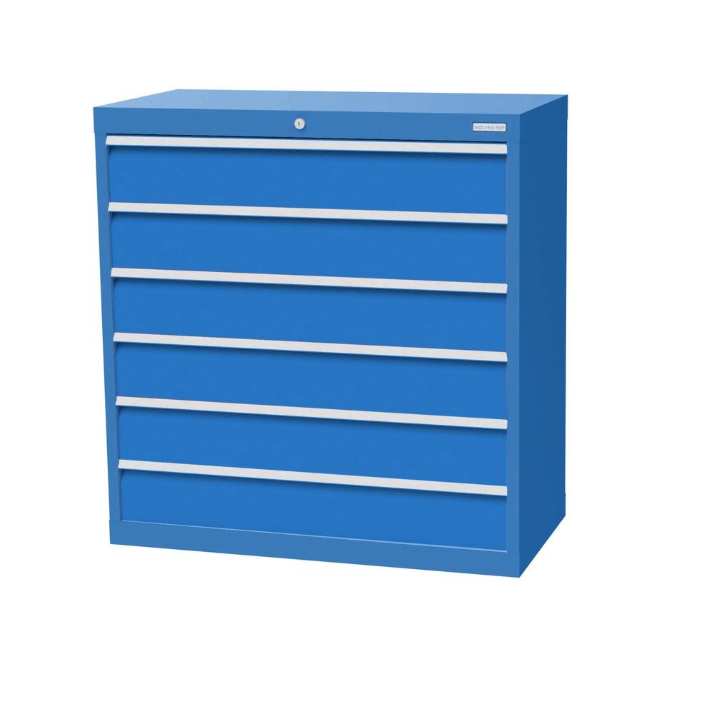Bedrunka+Hirth Schubladenschrank Profi, Schubladen 6x150 mm, HxBxT 1.019 x 980 x 500 mm, anthrazitgrau/anthrazitgrau