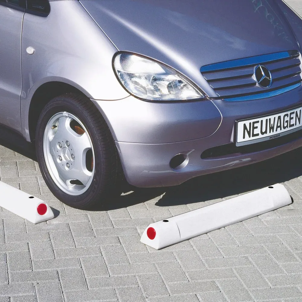 URBANUS Parkstopp- und Leitbalken, weiss, Länge 900 mm