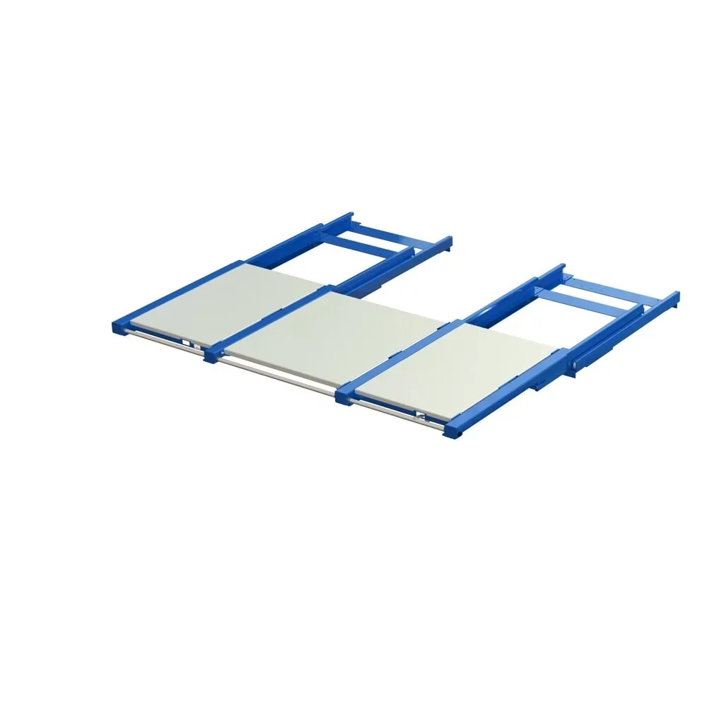 XL-Palettenauszug, Tragkraft 1.600 kg, 100 % Auszugstiefe, BxT 2.600 x 1.200 mm, mit Stahlboden