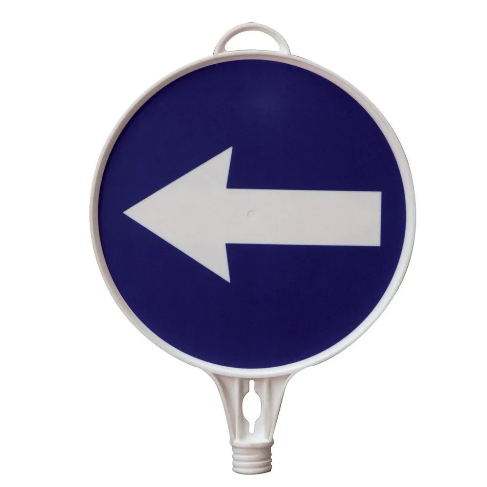Hinweisschild Richtungspfeil, links, rund, ø 280 mm