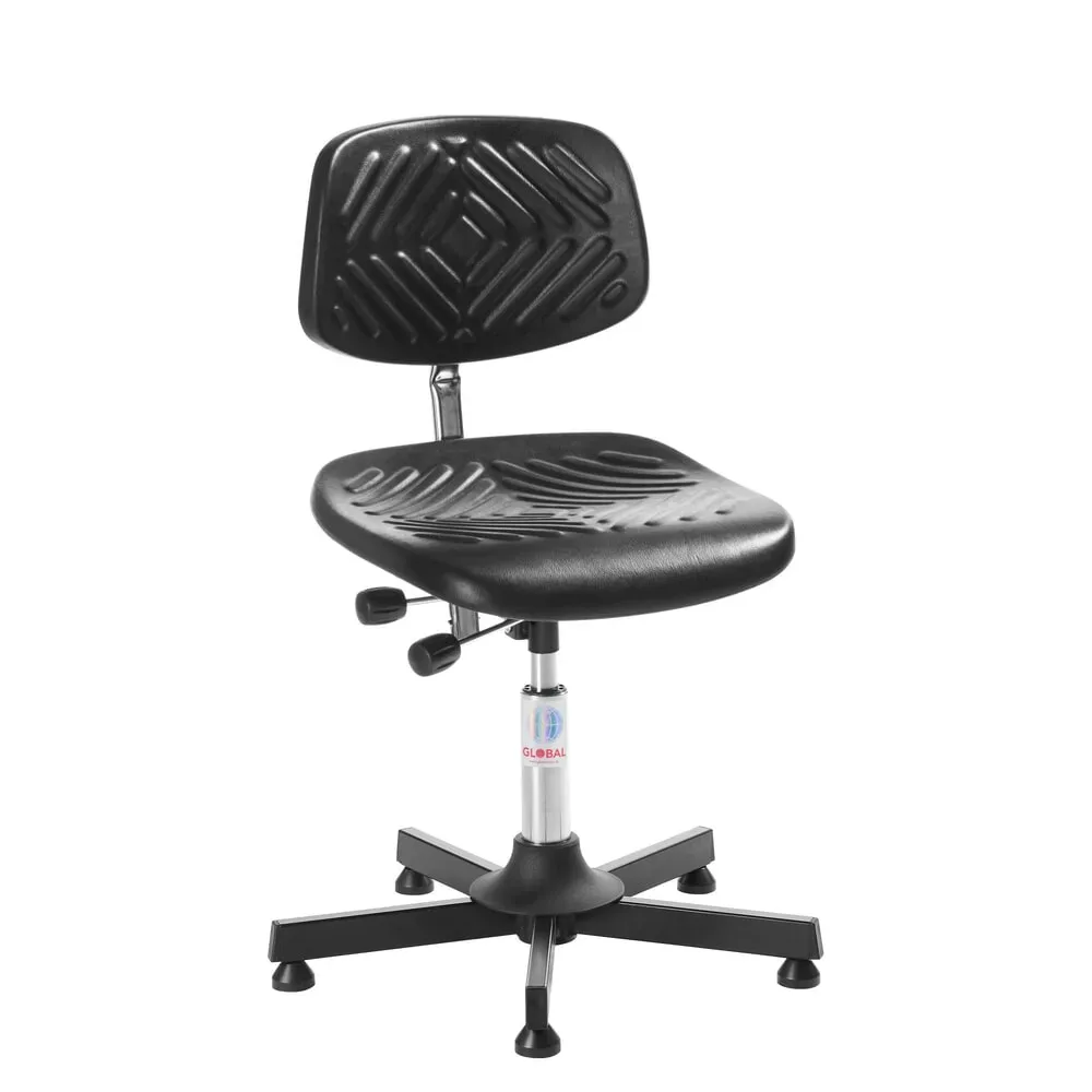 Global Stole A/S Arbeitsdrehstuhl Prestige, Sitzhöhe 560-750 mm, Bodengleiter, Stahlbasis