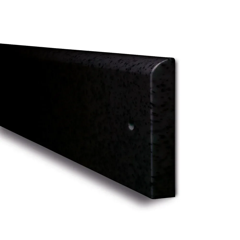 MORAVIA Prallschutz für Wände, zum Montieren, HxB 200 x 20 mm, Länge 2.060 mm, schwarz