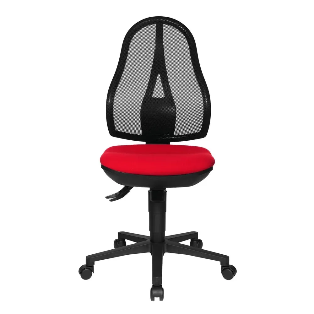 Topstar Open Point SY office swivel chair without armrests, Red, New, Ergonomic chair - ideal for flexible working