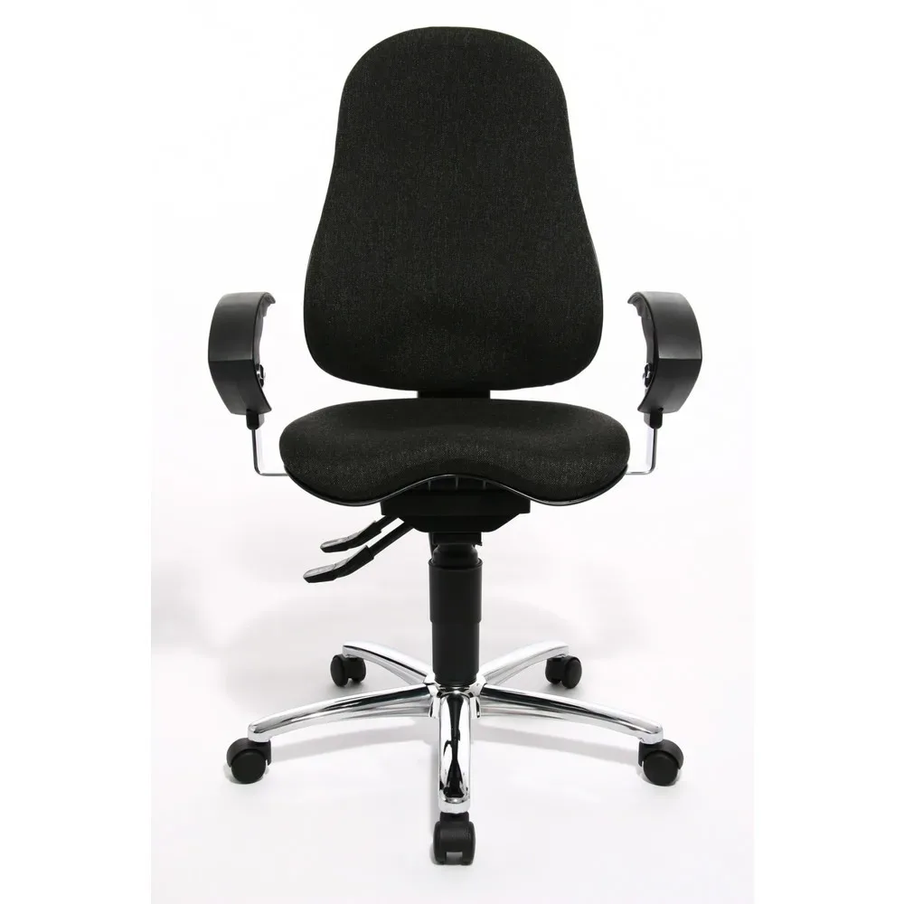 Topstar® Bürodrehstuhl Ortho 10, höhenverstellbare Armlehnen, anthrazit
