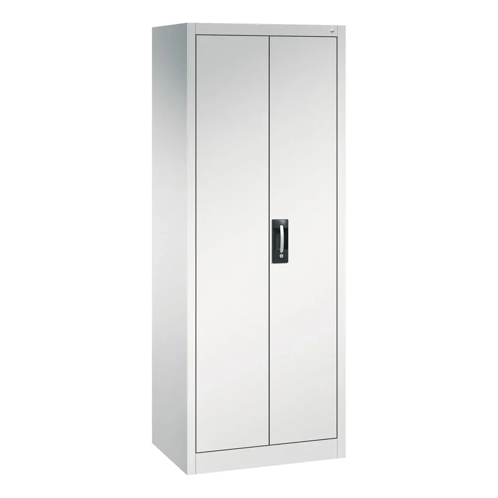 C+P Werkstatt-Flügeltürschrank mit 4 Fachböden, HxBxT 1.950 x 800 x 500 mm, lichtgrau, lichtgrau