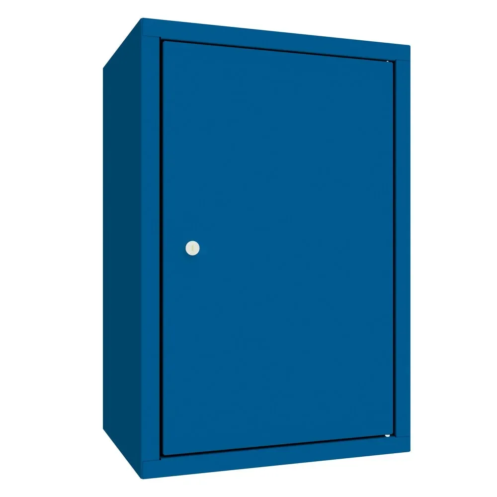 PAVOY Hängeschrank, HxBxT 600 x 400 x 300 mm, Lochrückwand, enzianblau, enzianblau
