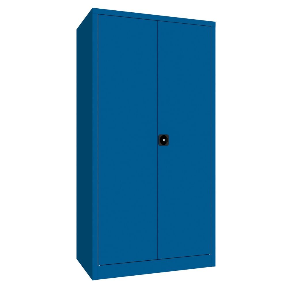 PAVOY Grossraum-Flügeltürschrank, 4 Fachböden, HxBxT 1.950 x 1.000 x 600 mm, enzianblau, enzianblau