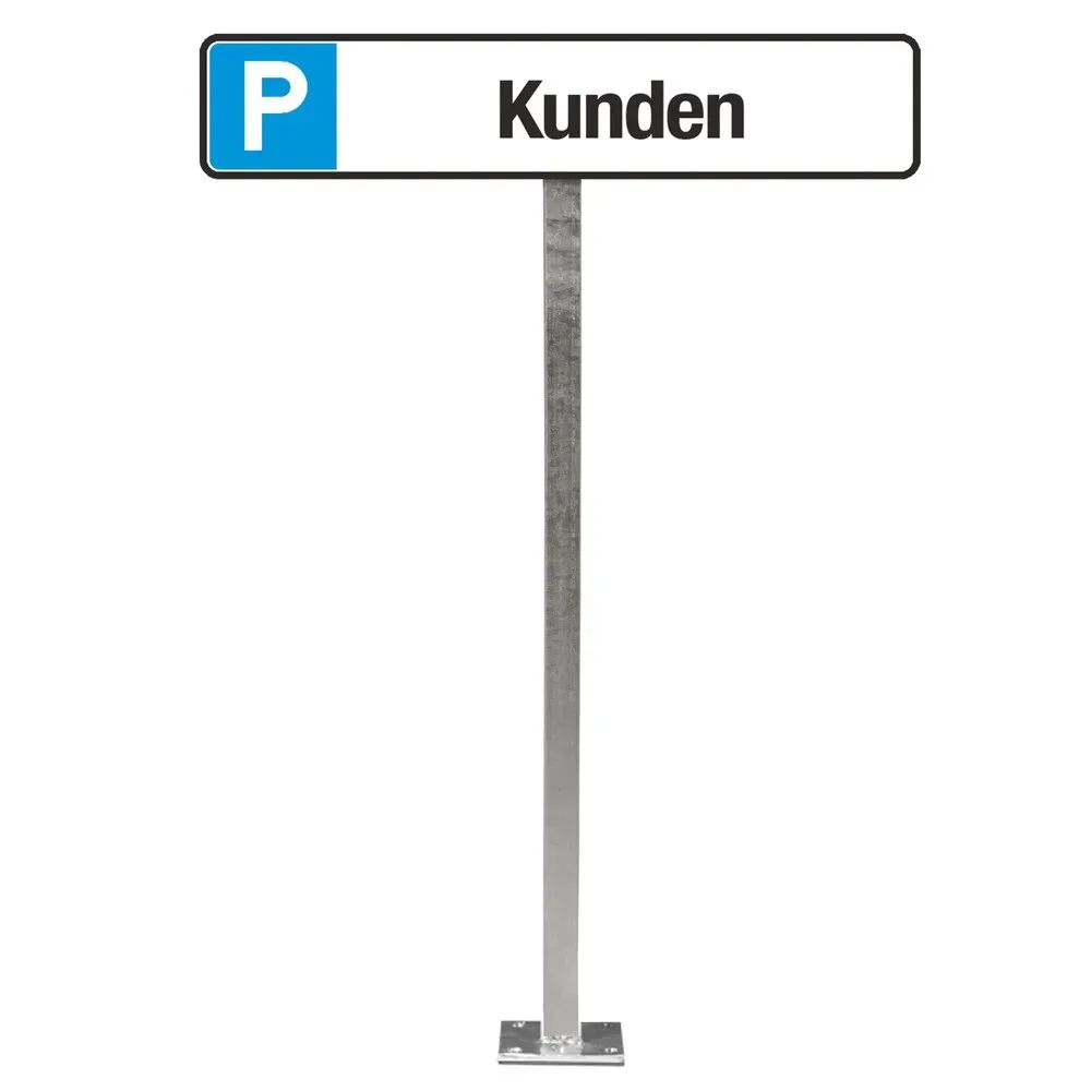 SafetyMarking® Aufstellpfosten für Parkplatzschild, für Schilder HxB 110 x 520 mm