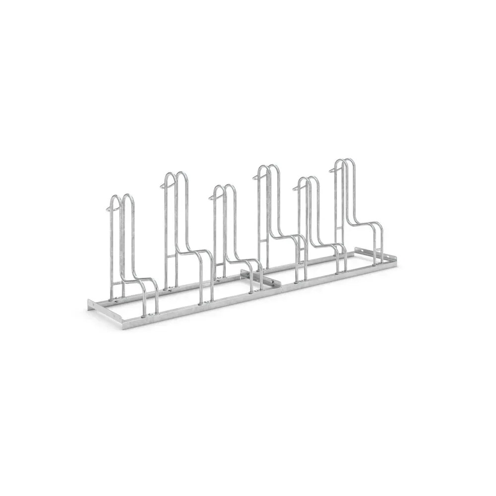 Standparker, einseitig, Reifenbreite bis 55 mm, 6 Stellplätze WSM