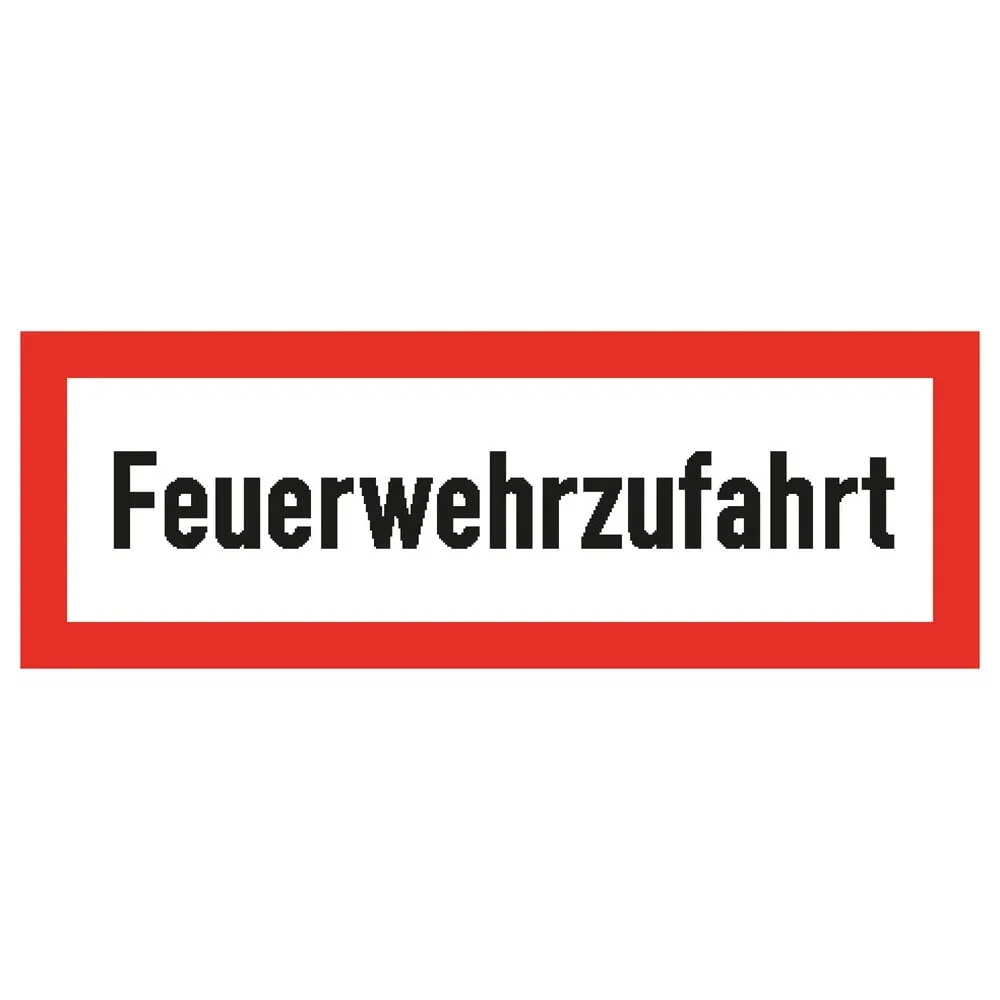 SafetyMarking 12.2650 Hinweisschild Feuerwehrzufahrt Aluminium (B x H) 594 mm x 210 mm 1 St.