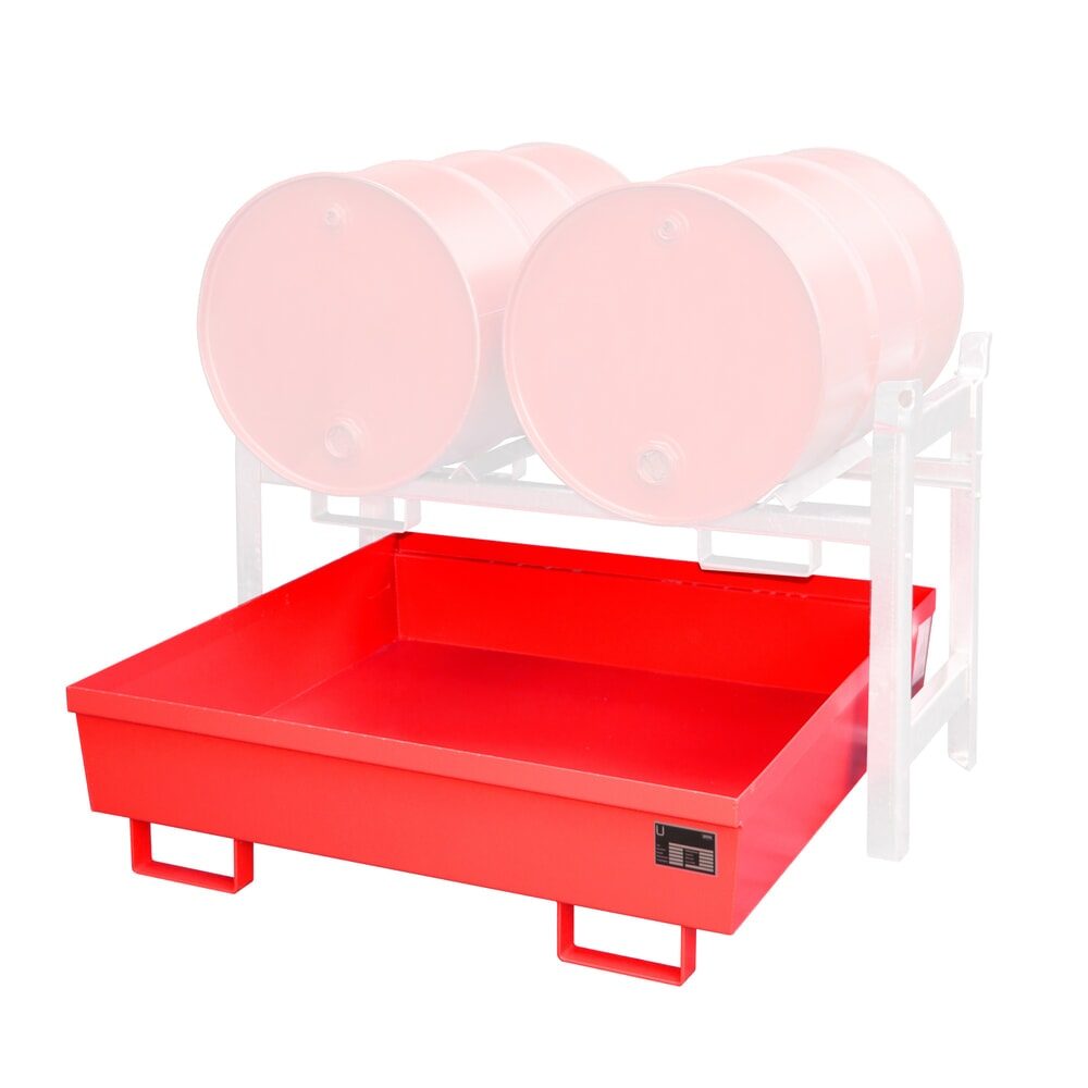 Bauer® Fassregal-Auffangwanne FRA-2, lackiert, Feuerrot