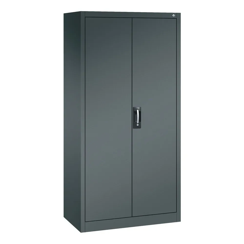 C+P Putzmittelschrank 6 Fächer + Kleiderstange, HxBxT 1.950 x 930 x 500 mm, anthrazitgrau, anthrazitgrau