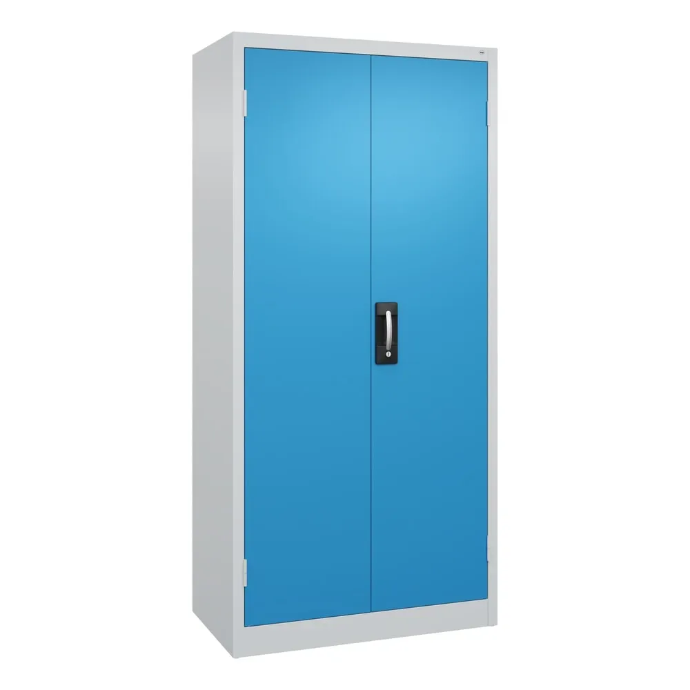 Werkstatt-Schwerlastschrank, Breite 930 mm, Tiefe 500 mm, Tür lichtblau C+P