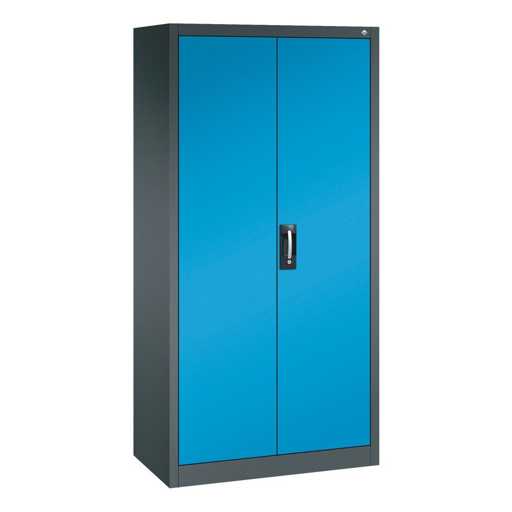 C+P Werkzeugschrank, Schubladen 4x174 mm, 6 Böden, Breite 930 mm, anthrazitgrau, lichtblau