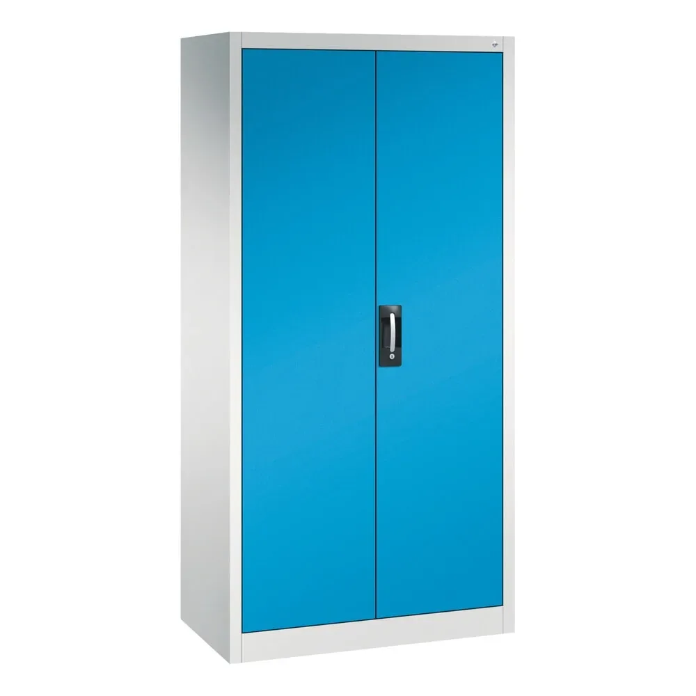 C+P Werkzeugschrank, Schubladen 4x86 + 2x174 mm, 6 Böden, Breite 930 mm, lichtgrau, lichtblau