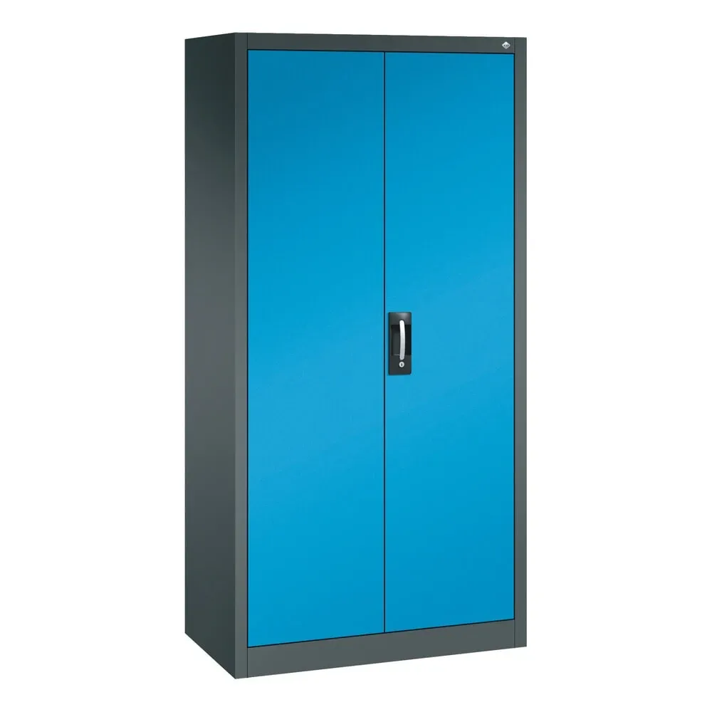 C+P Werkzeugschrank, Schubladen 4x86 + 2x174 mm, 6 Böden, Breite 930 mm, anthrazitgrau, lichtblau