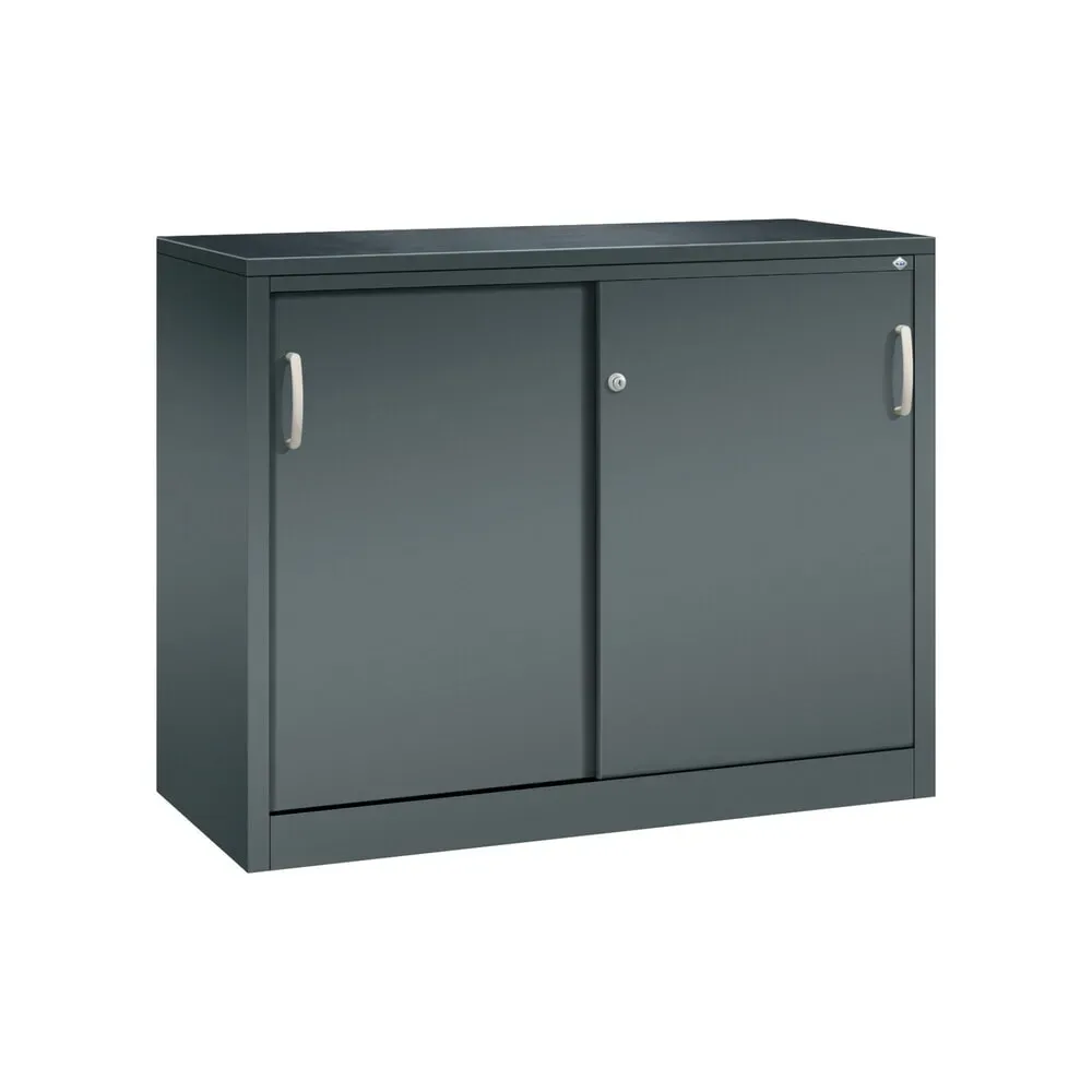 C+P Werkstatt-Beistellschrank mit 1 Fachboden, HxBxT 1.000 x 1.200 x 500 mm, anthrazitgrau, anthrazitgrau
