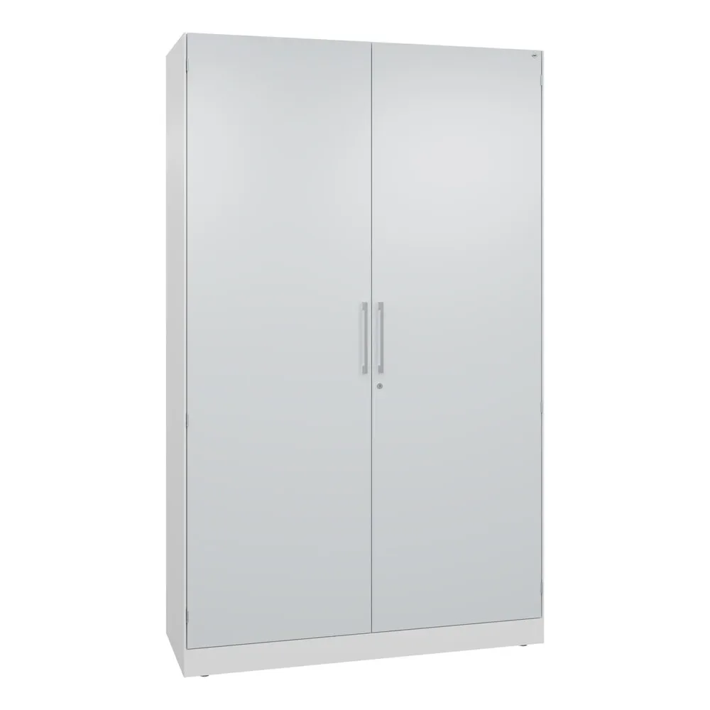 C+P Flügeltürenschrank Asisto, 5 OH, Breite 1.200 mm, verkehrsweiss, lichtgrau