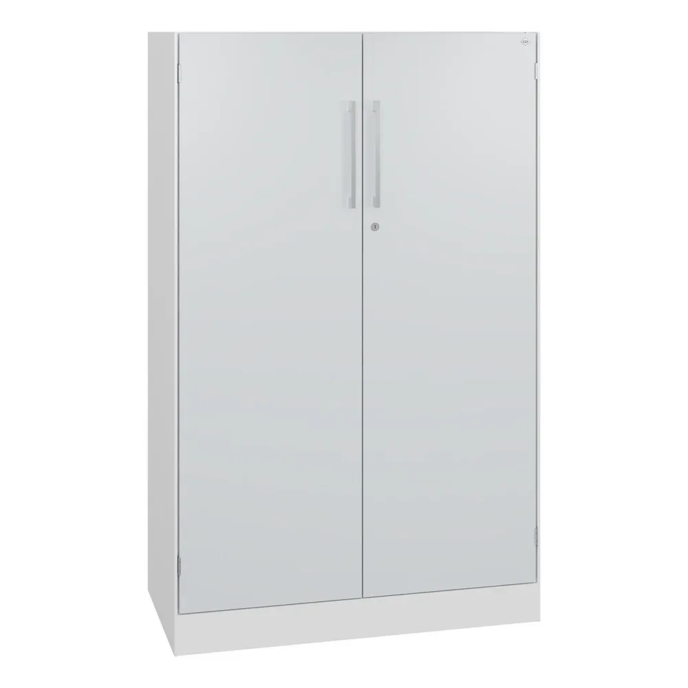 C+P Flügeltürenschrank Asisto, 3 OH, Breite 800 mm, verkehrsweiss, lichtgrau